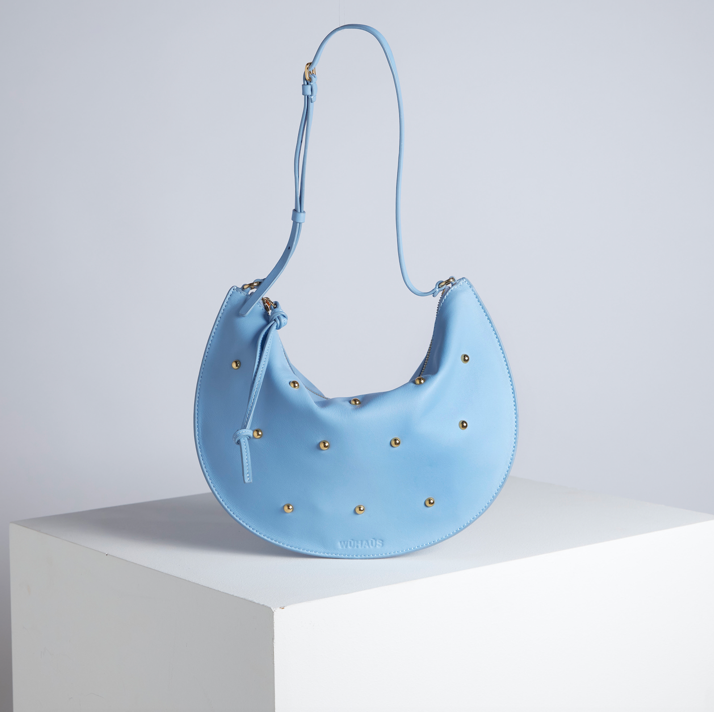 Babalon Stud Blue Shoulder Bag