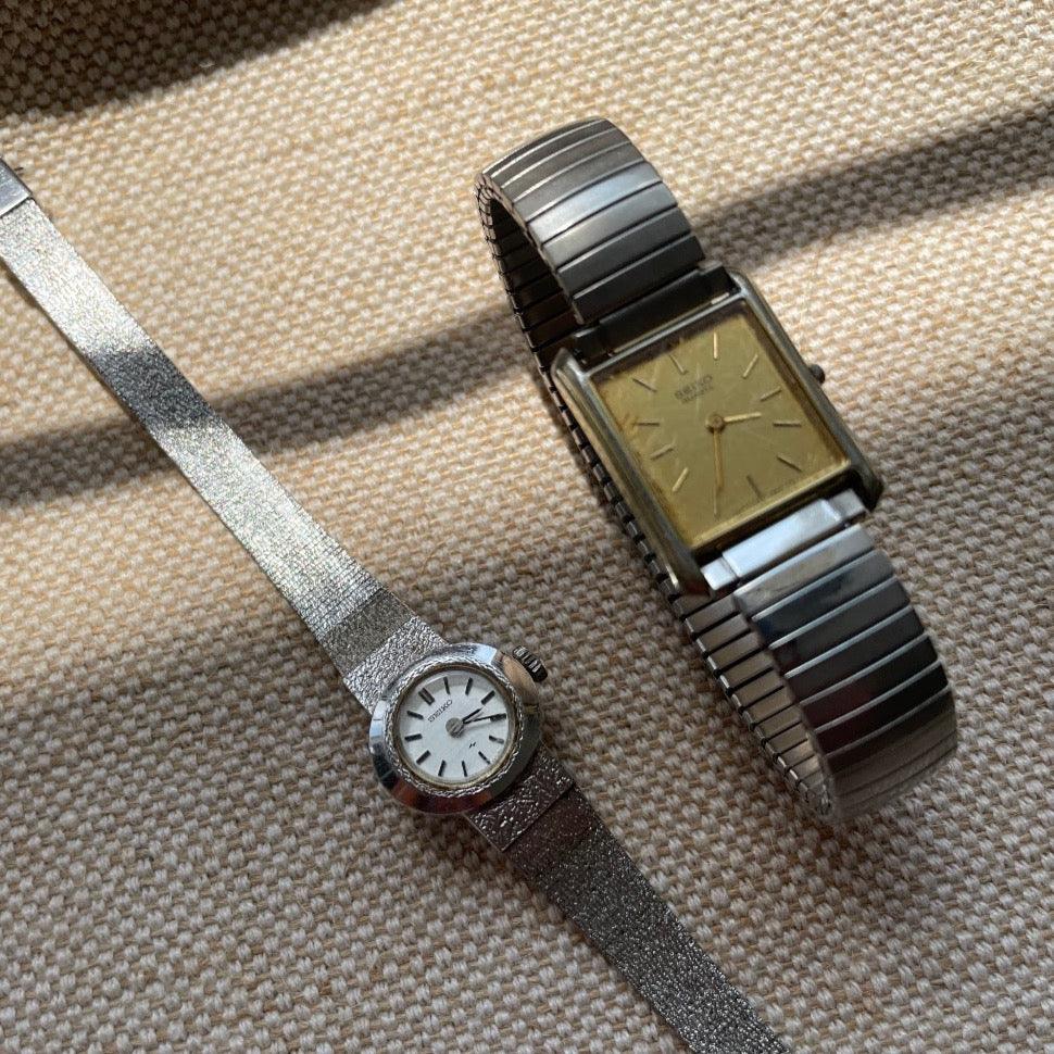 Vintage 1970s Seiko Silver Bracelet Watch - WŪHAŪS